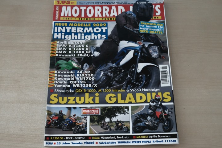 Deckblatt Motorrad News (11/2008)